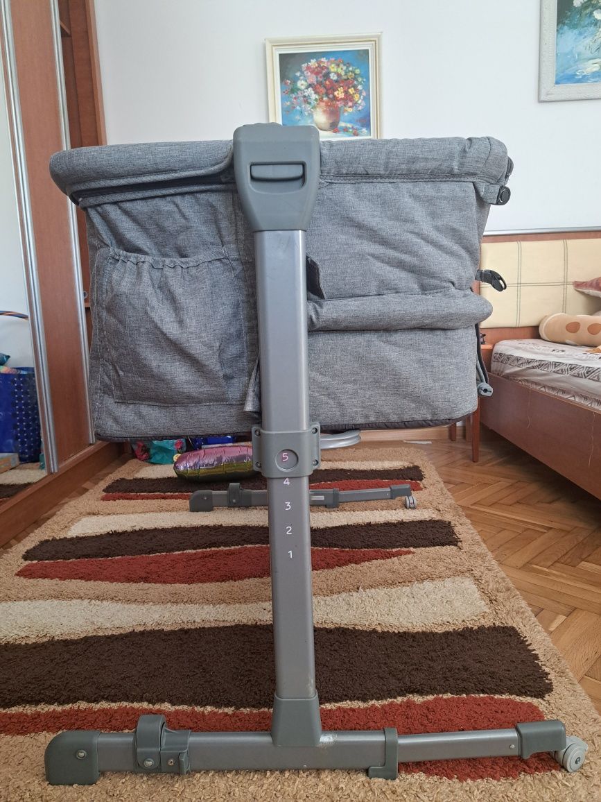 Patut co sleeper Kinderkraft 2in1 cu cadou baby nest