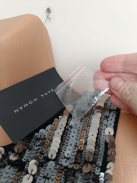 Rochie noua cu eticheta zara S paiete stil gogosar