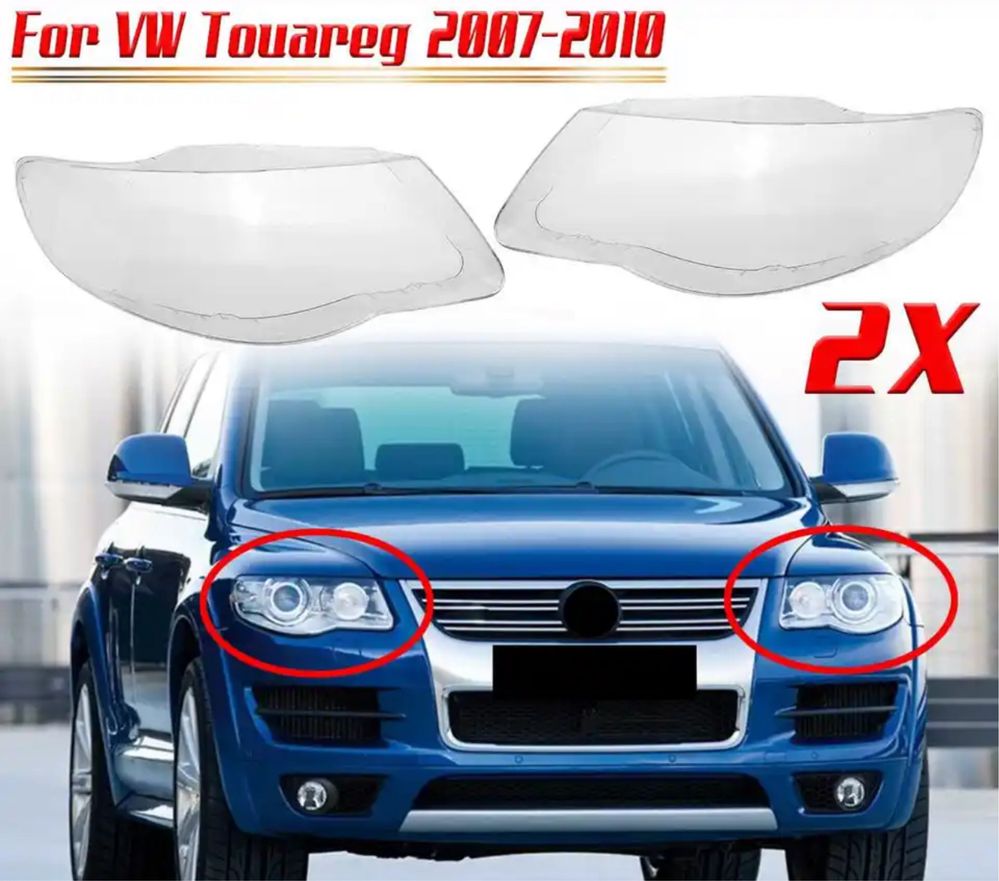 sticla far vw touareg 2004-2011