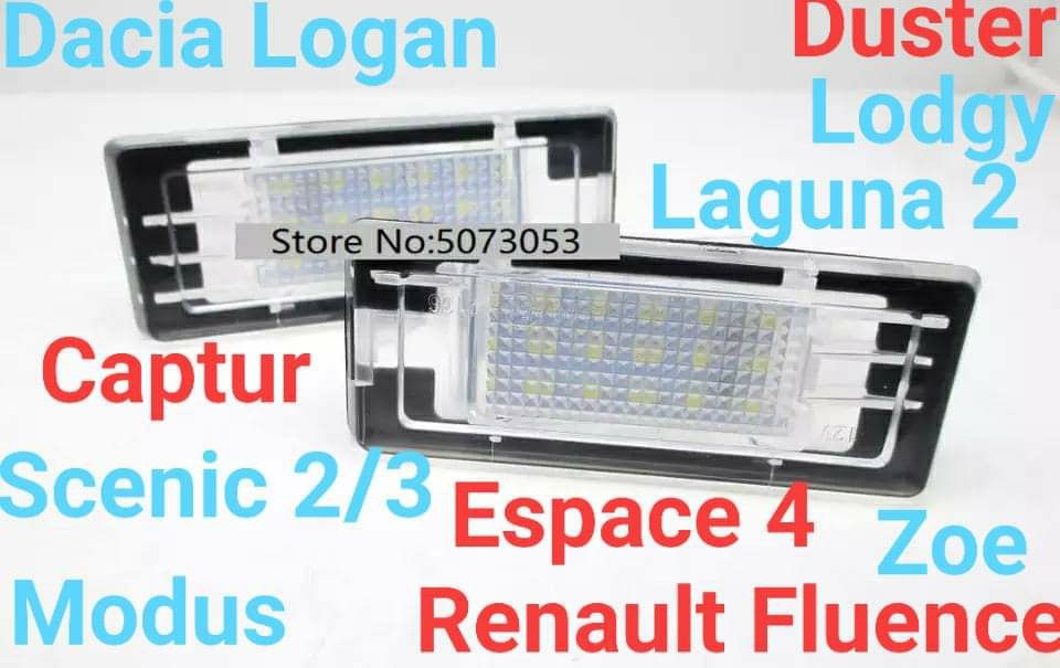 Lămpi Număr Dacia Lodgy,Logan,Duster/Renault Espace,Fluence,Laguna,etc