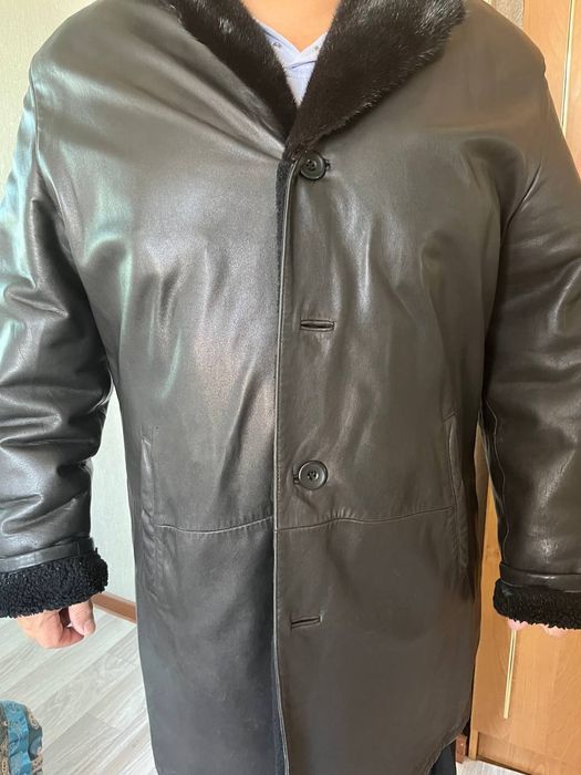 Дубленка с норковым воротником