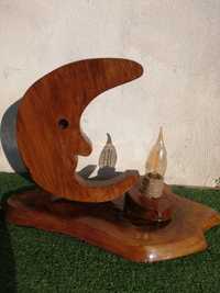 Veioză - Lampă hand made lemn masiv