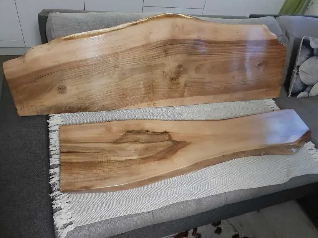 Set blaturi de baie din lemn masiv de nuc