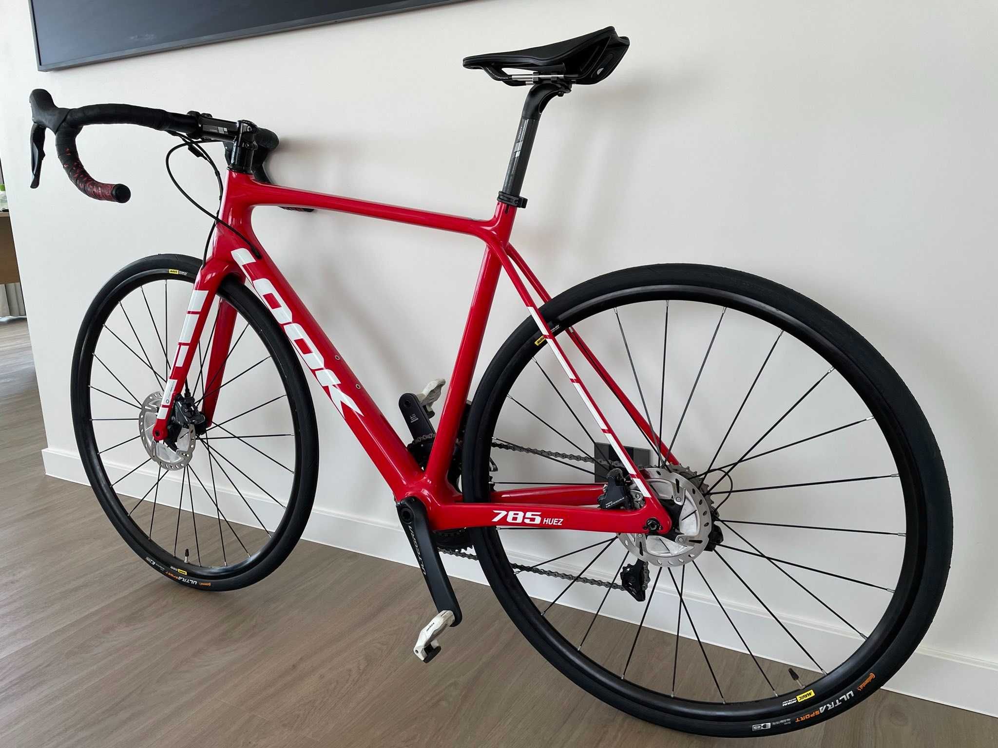 Като нов Look 785 Huez Disc карбонов велосипед Ultegra DI2 Размер