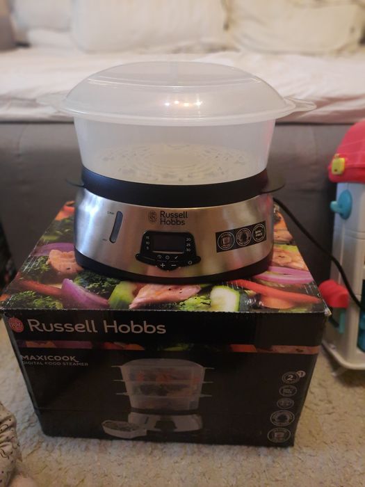 Aparat de gatit cu aburi Russell Hobbs 23560-56, 1000W, 10.5L, Gri