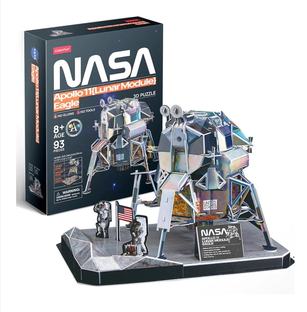 CubicFun Пъзел 3D NASA Лунен модул Apollo 11 Eagle 93 ч.