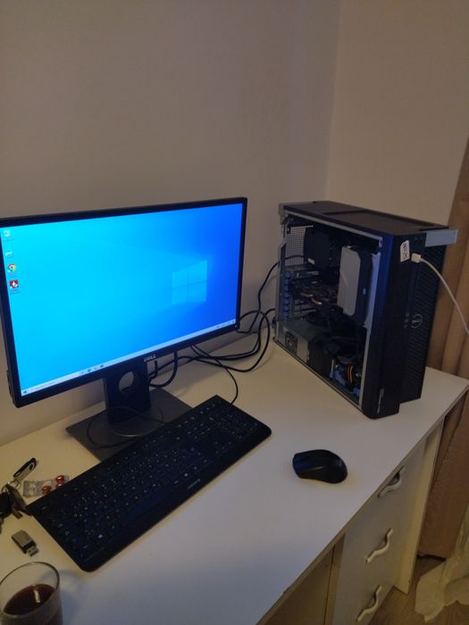 PC gaming Dell T3600, xeon E5 1603/2680, ssd 256 gb, 16 GB