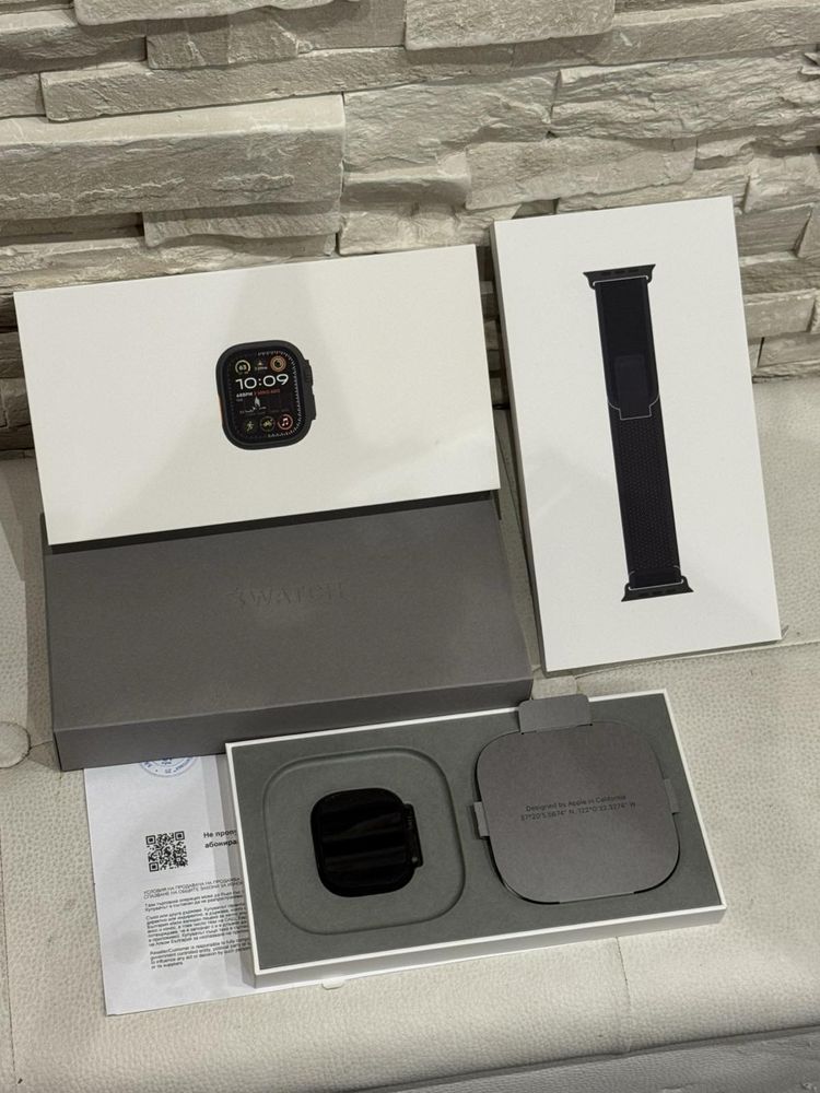 КАТО НОВ Apple Watch Ultra 2 BLACK 49мм. LTE 24м. ТЕХНОПОЛИС