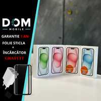 NOU Sigilat iPhone 15 128 Gb / 512 Gb | Garantie 1 An | DOM Mobile
