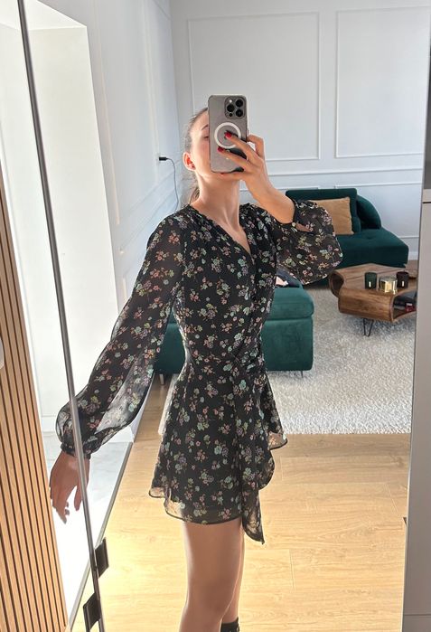 Rochie Zara, florală, mărimea XS