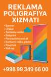 Reklama & Paligrafiya xizmatlari