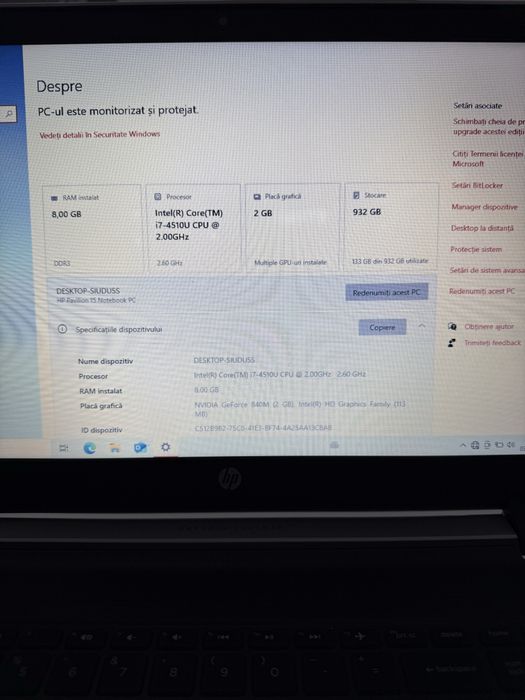 Laptop HP i7 perfecta stare