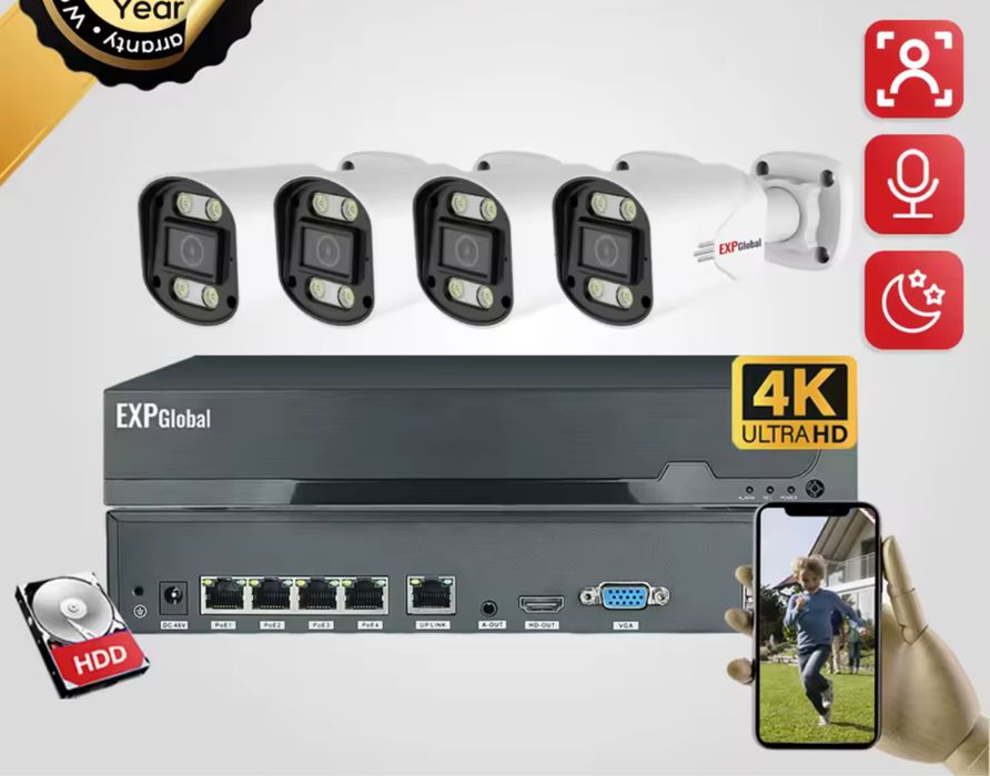 KIT Complet Camere Supraveghere Video 4/8/12 CAMERE **OFERIM MONTAJ