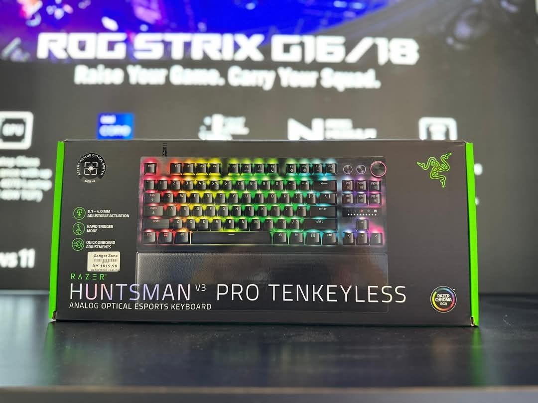 МЕГА СКИДКА! RAZER Huntsman V3 PRO TKL Black Механическая Клавиатура (