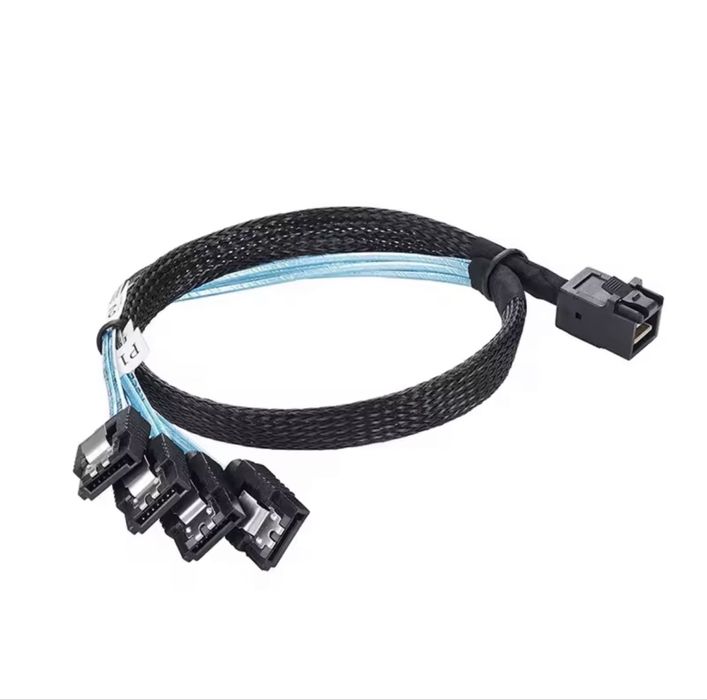 Cablu Mini Sas SFF-8643 to 4 x Sata - 1m