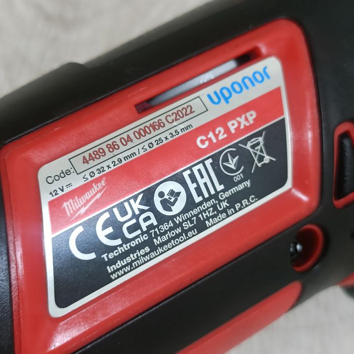 Dispozitiv pentru expandat tevi Milwaukee Uponor C12 PXP