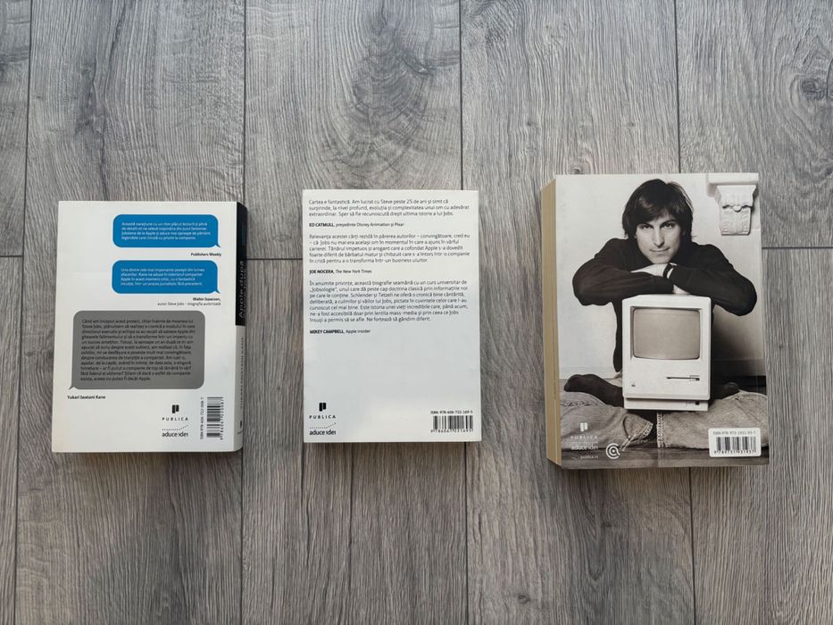 Pachet carti biografie despre Steve Jobs