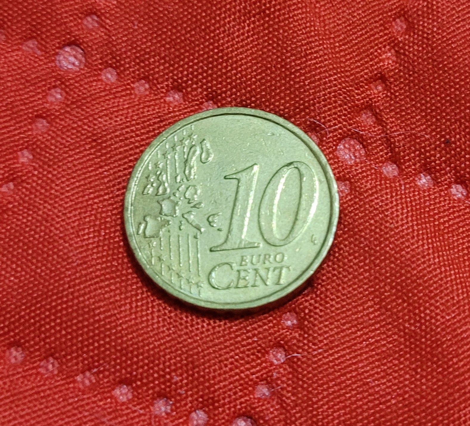 Moneda colecție, 10 euro cenți, an 2005