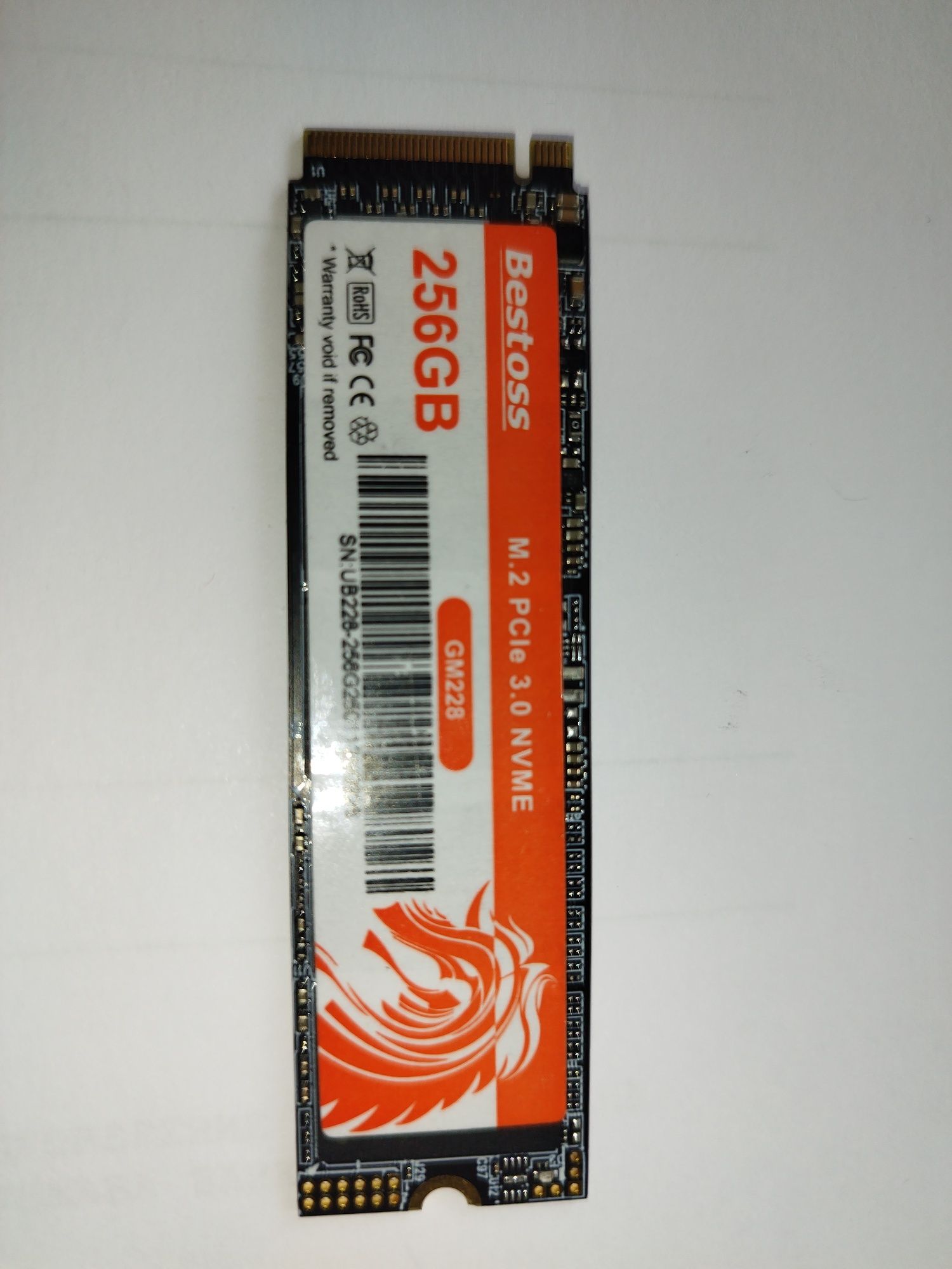 PCIe 3.0 NVME SSD Bestoss 256GB - чисто ново