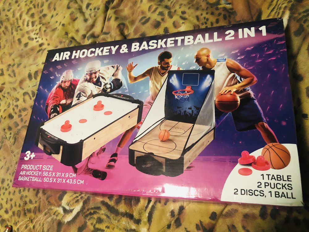 въздушен хокей и баскетбол 2в1