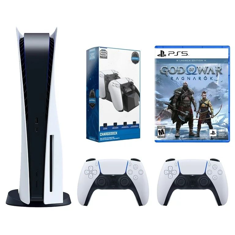 Sony PlayStation 5 Digital Edition + 3 игри и 2 контролера