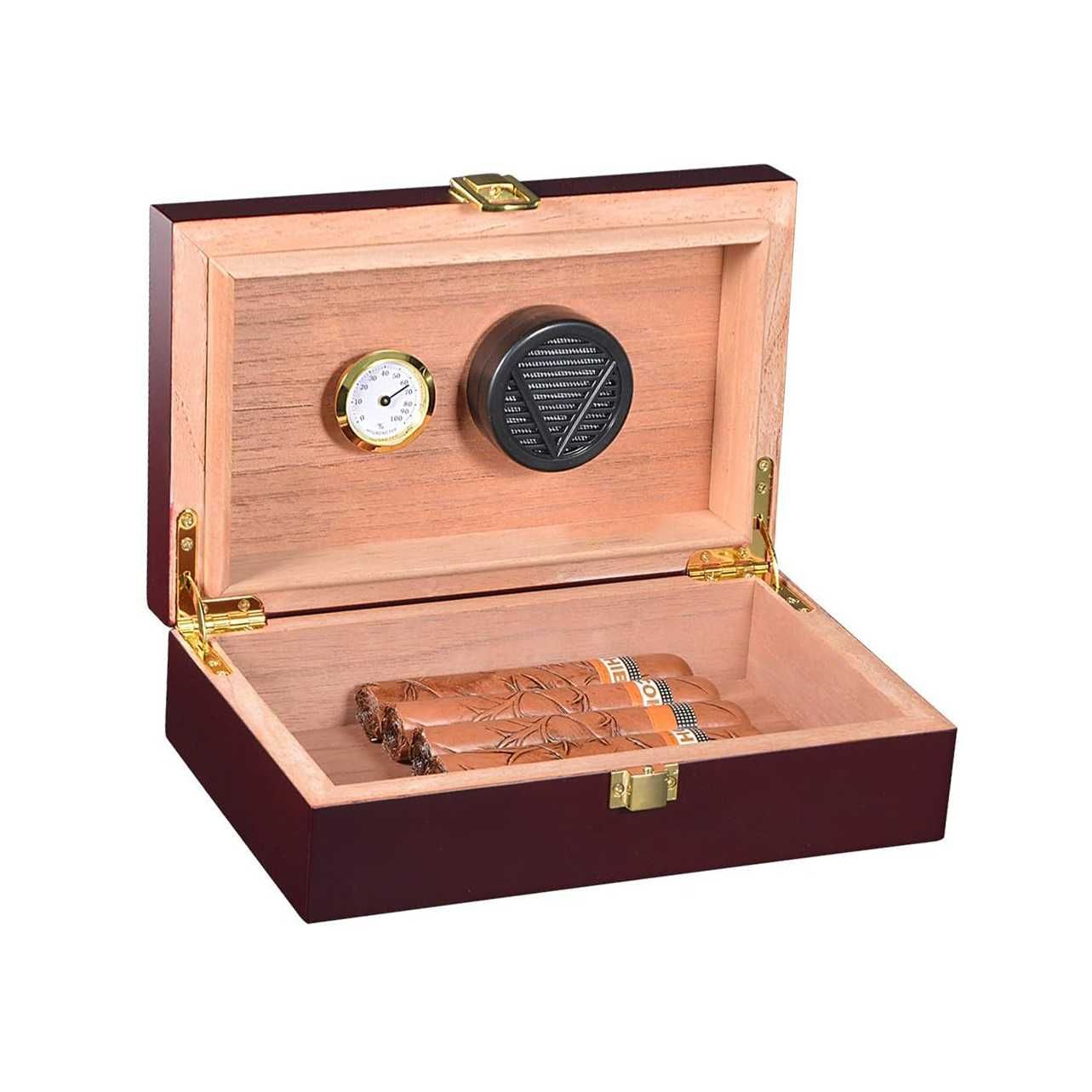 Кутия за пури хумидор кедрово дърво пура cohiba galiner цигари запалка