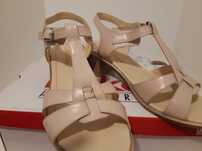 Sandale piele naturala,  37, impecabile,  o purtare