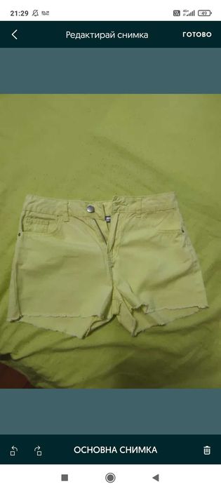 Дънкови къси гащи за момиче