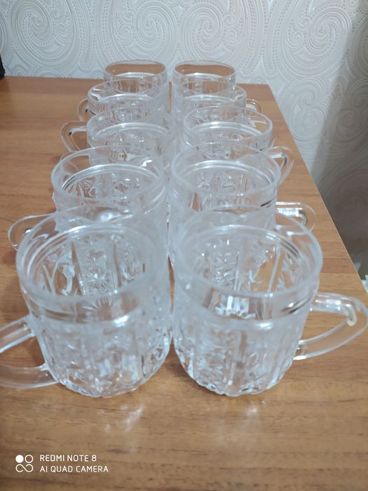 Хрустальные бакалы 10штук по 700тг
