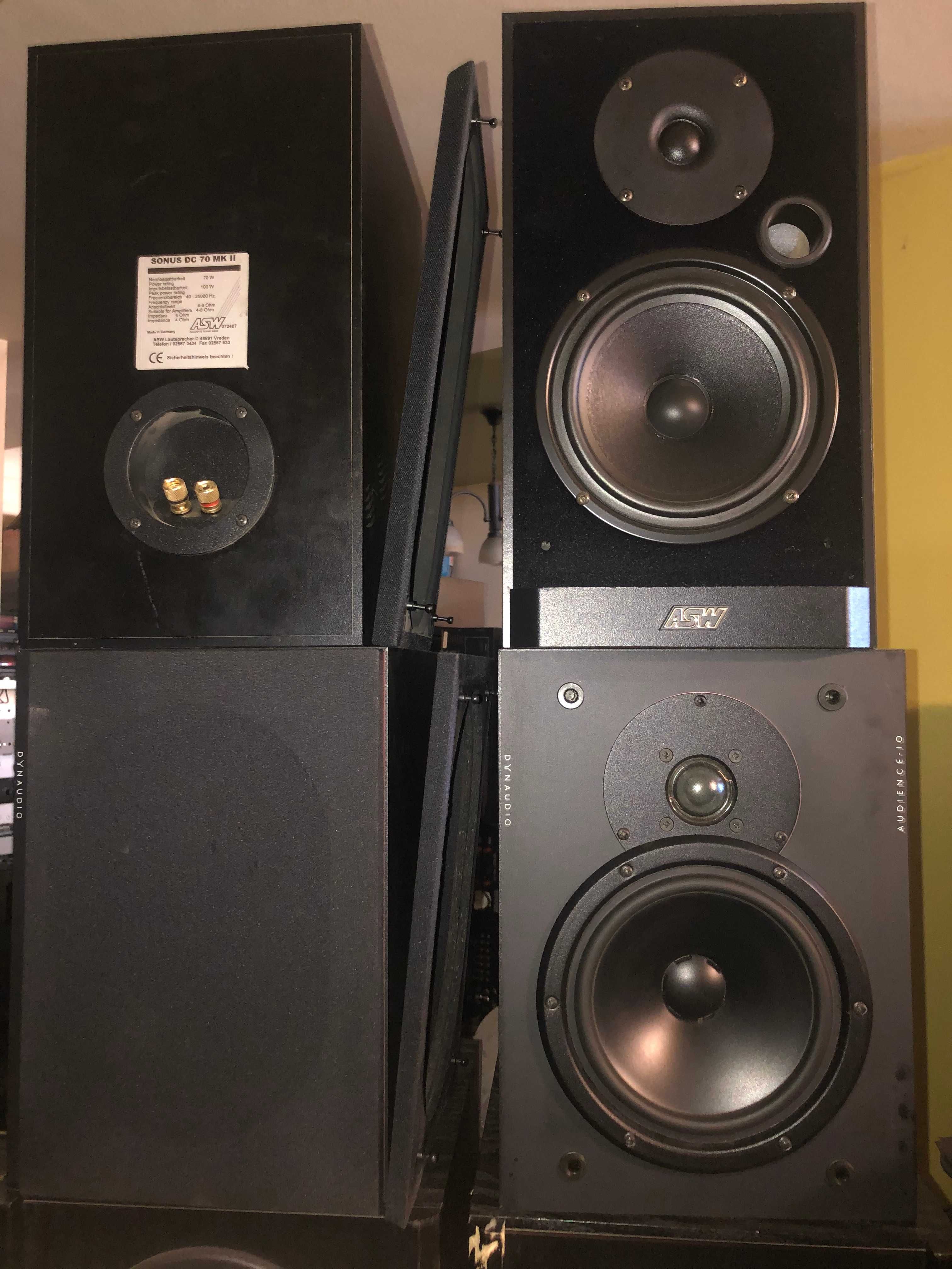 boxe tannoy t+a coloana si de raft technics sb 660  canton fonum 400
