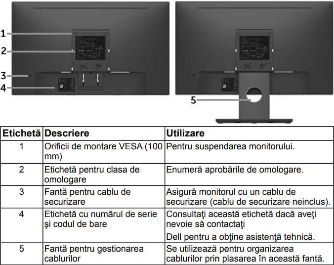 Display Monitor Dell E2216Hf 22" / 46cm 1920x1080 Full HD 60 Hz Wide
