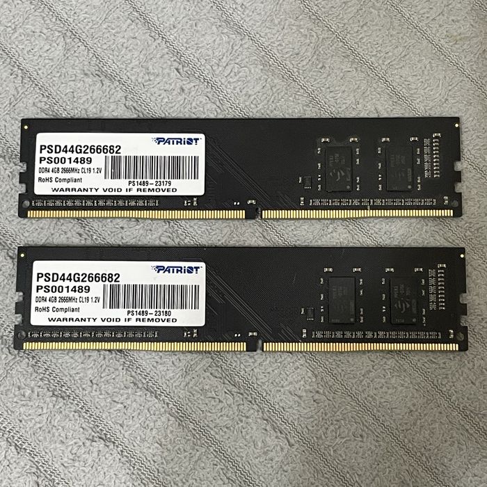 Оперативная память DDR4 8ГБ (4+4)