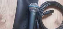 Vând microfon profesional Shure Beta 58 A  cu husă .(Original)+cablu