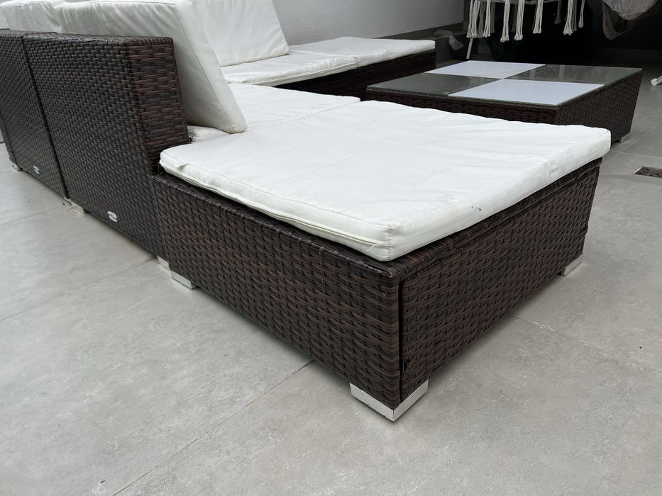 Canapea terasa set Ratan L Shape