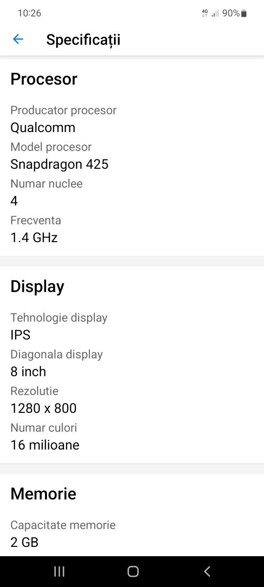 Tableta Huawei Media Pad T3 8'
