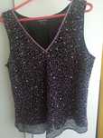 Bluza / top cu paiete si margele mar 42-44