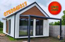Case moderne modulare pe structura metalica, cabane tip A la cheie