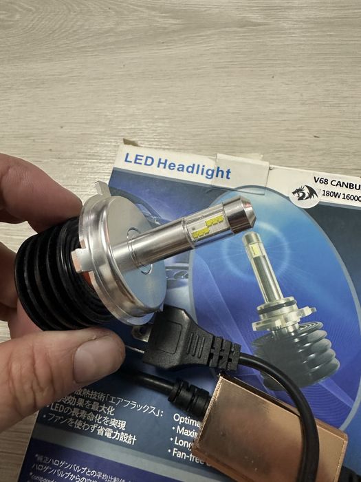 Bec led H4 - 360 grade / 180w / 16000Lm / 12V - Pret Redus