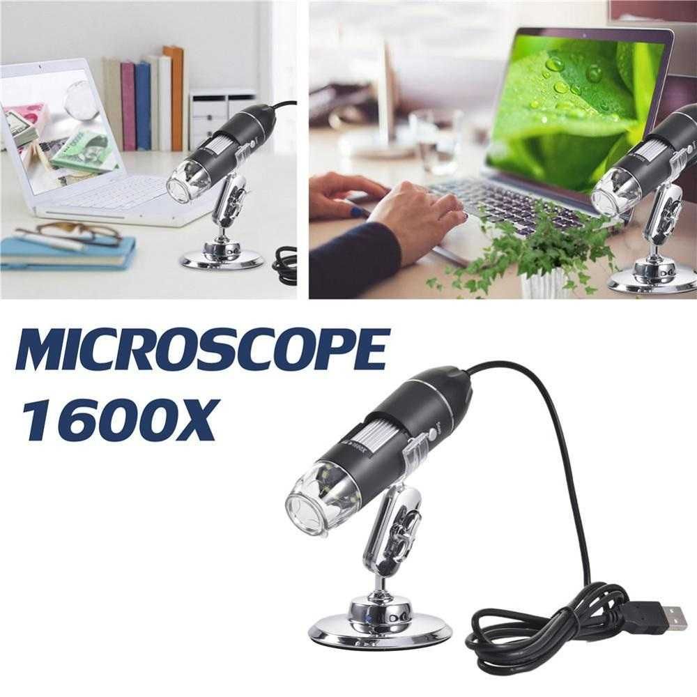 Оригинальный USB Микроскоп электронный 1600Х увелечения Mikraskop F.HD