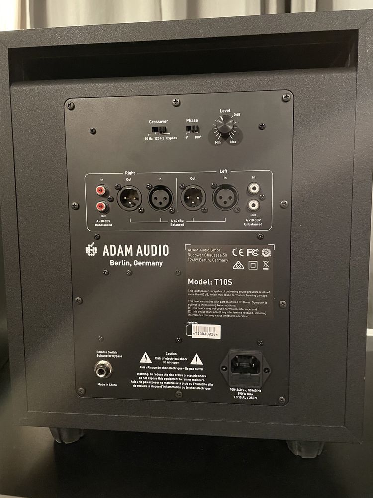Boxe Adam Audio T7V cu Adam T10S Sub
