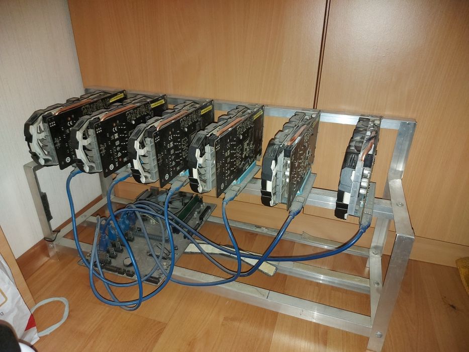 P106-100 6gb и стойка