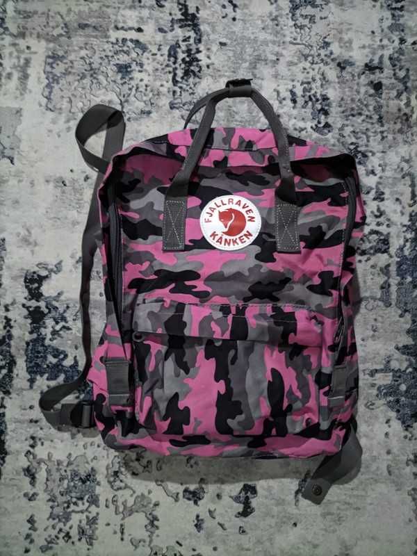 bootleg fjallraven camo backpack kanken 23510 y2k vintage retro rucsac