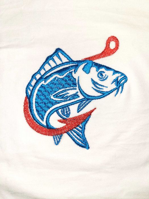 Машинная вышивка на ткани под заказ