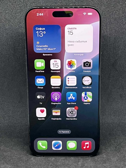 iPhone 16 Pro Max Black / 256GB / 100% Батерия / Като нов