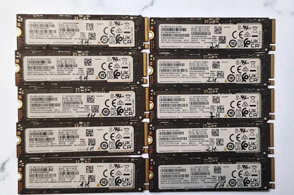 SSD 512GB NVme Samsung, Garantie 1 an