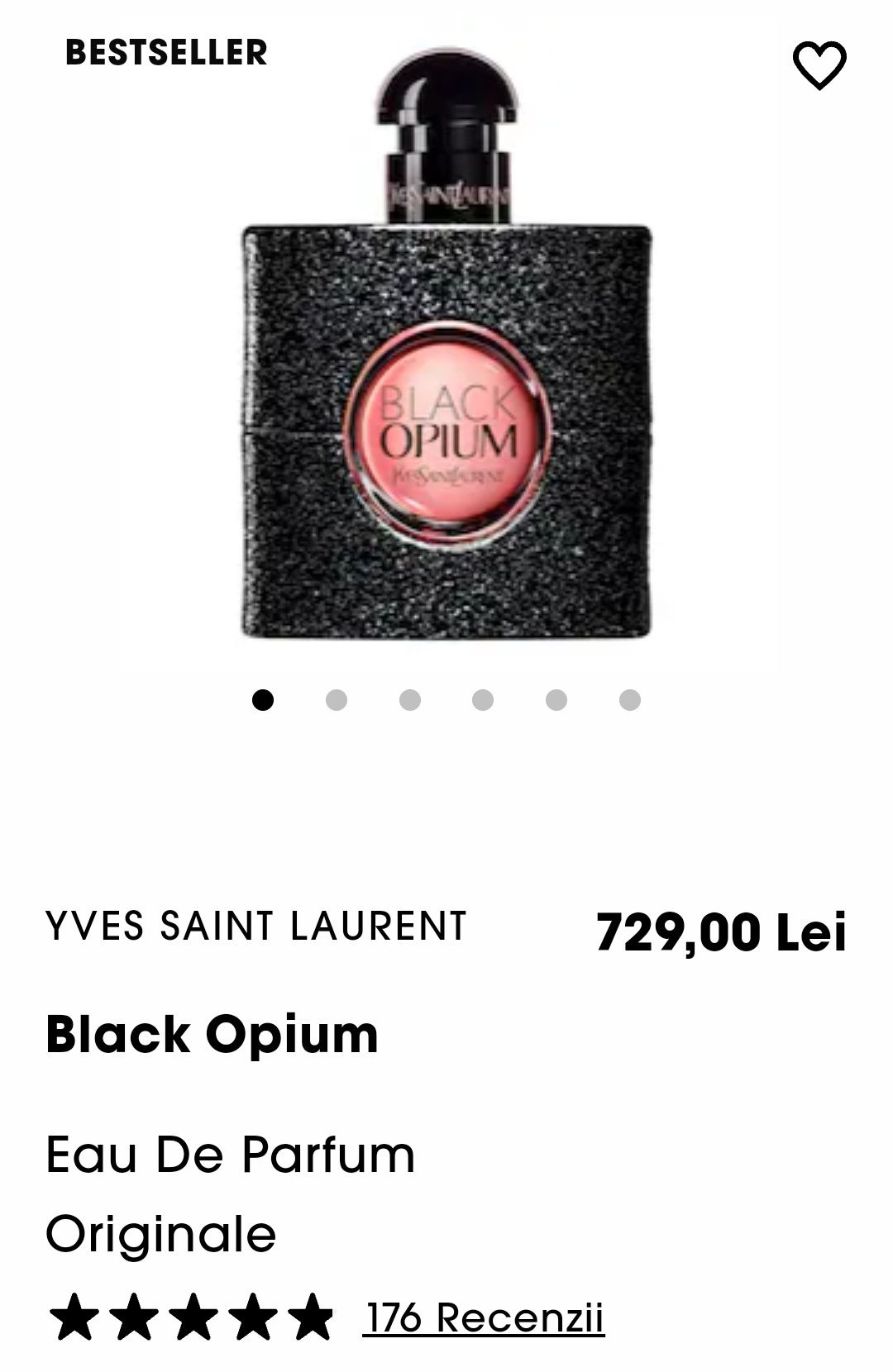 Vand Parfum Black Opium YSL