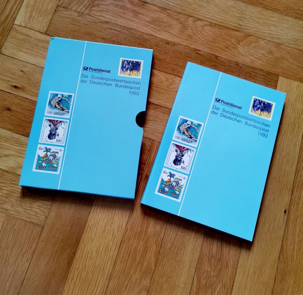 Пощенски марки Годишник 1988-92 и 93 г. на Германските федерални пощи