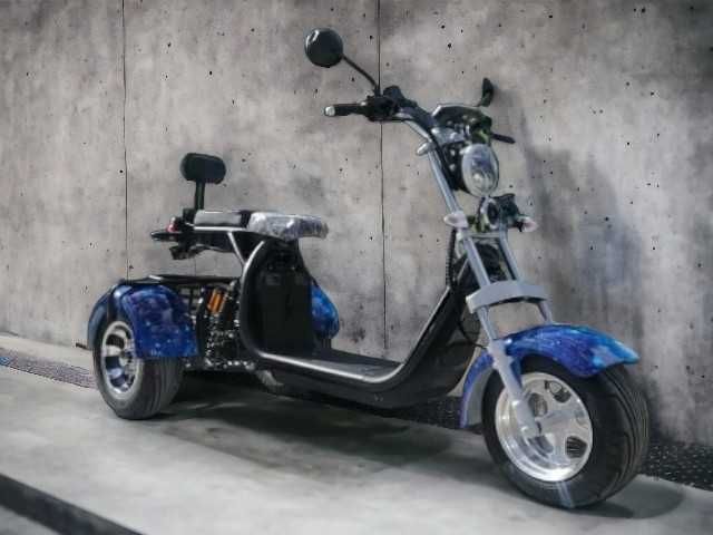 Електрическа триколка-чопър HARLEY 3000-1500W - SKY BLUE