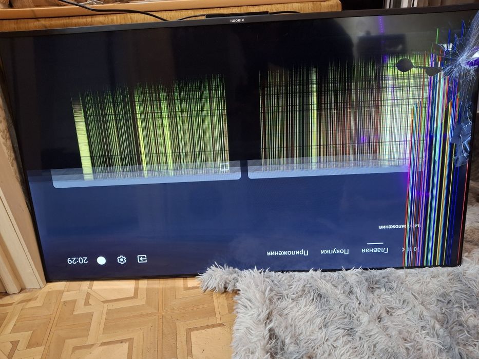 Разбитый телевизор 50 дюймов xiaomi a50