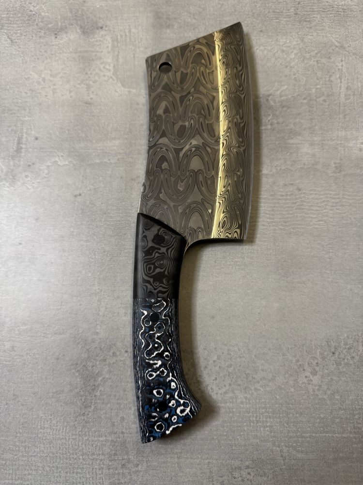 Ръчно изработен сатър от стомана Damasteel